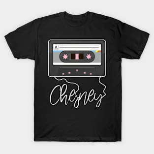 Love Music Chesney Proud Name Awesome Cassette T-Shirt